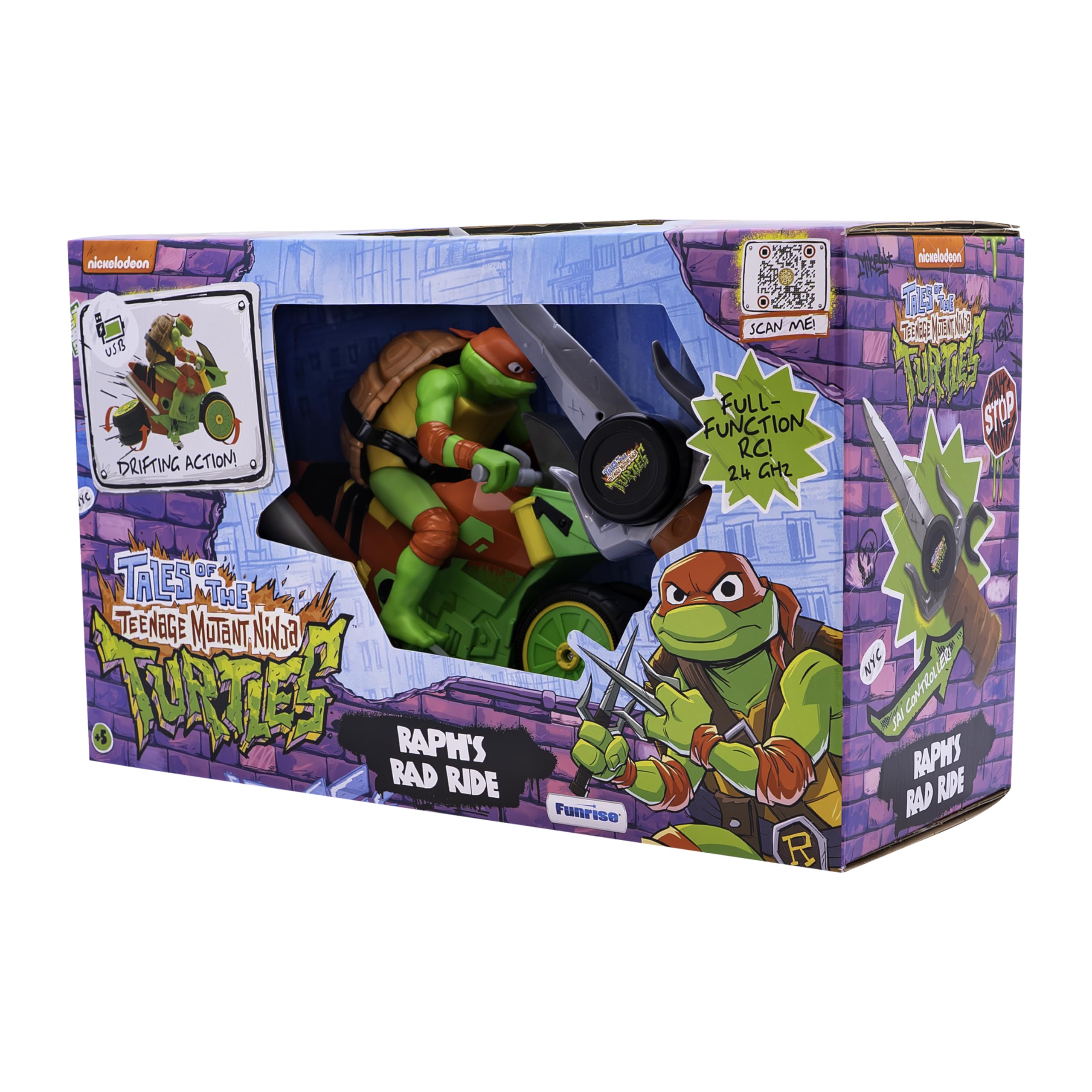 Amazon.com: Teenage Mutant Ninja Turtles Raph's Rad Ride RC